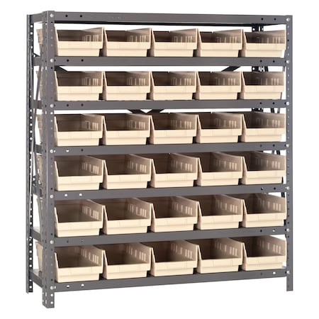 Quantum Storage Systems Steel Shelving Shelf Bin System 1839-104IV